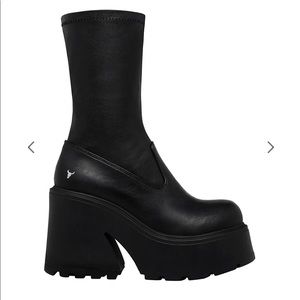 Windsor Black Found Stretch Sock Boot